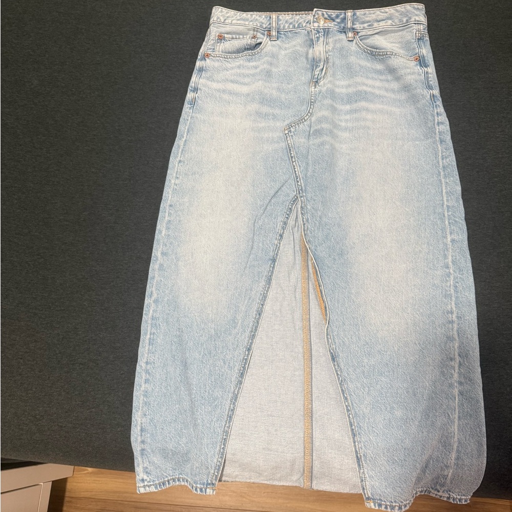 American Eagle Outfitters Light Blue Denim Skirt